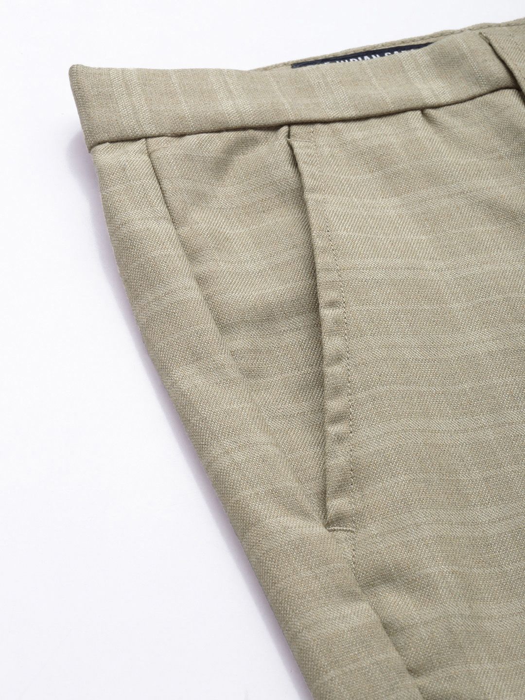The Indian Garage Co Self Design Regular Fit Chinos Trousers