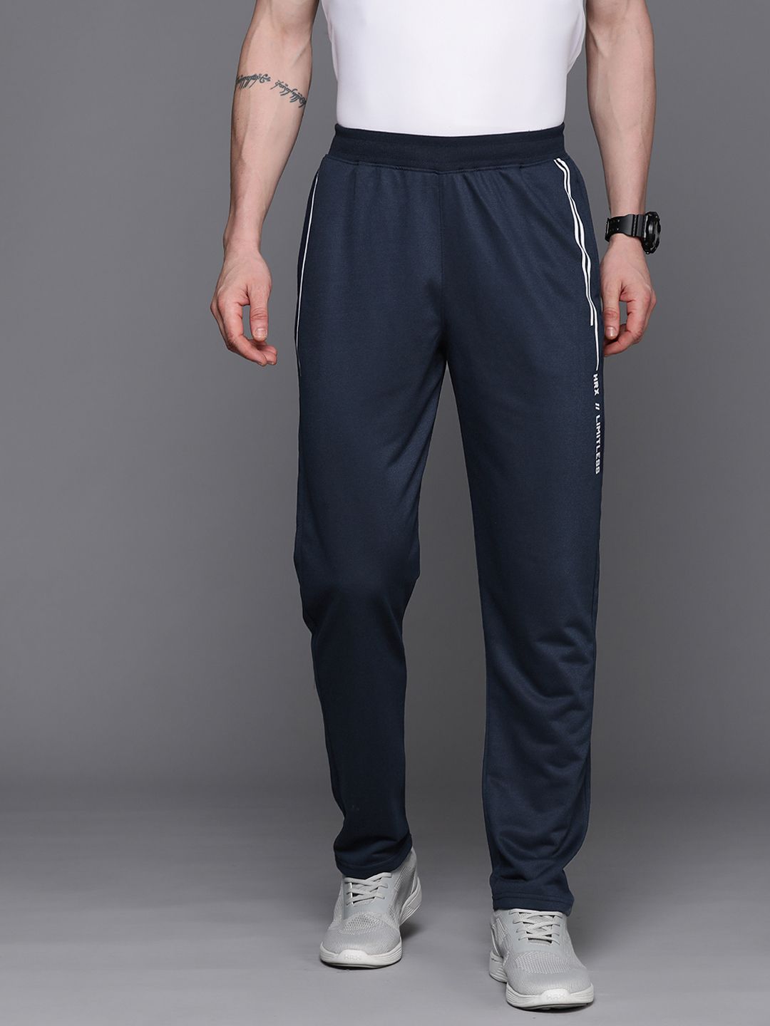 HRX by Hrithik Roshan Men Printed Detail Lifestyle Track Pants
