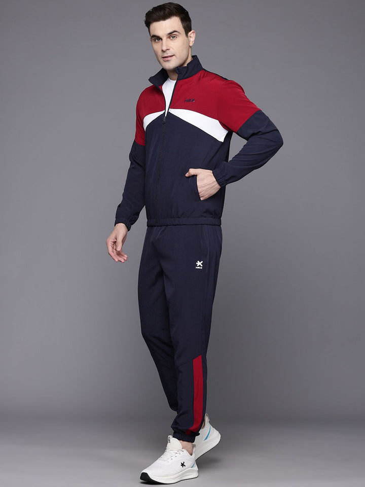 HRX oleh Hrithik Roshan Men Colourblocked Rapid-Dry Running Track Suit