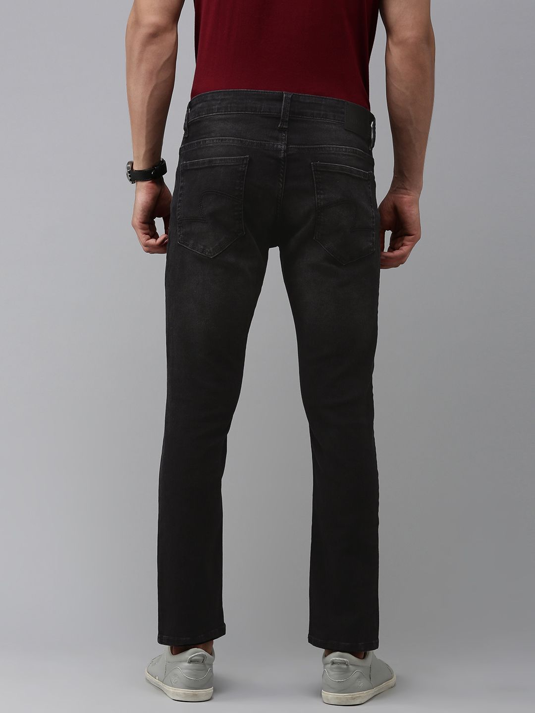 SPYKAR Men Slim Fit Low-Rise Light Fade Stretchable Jeans