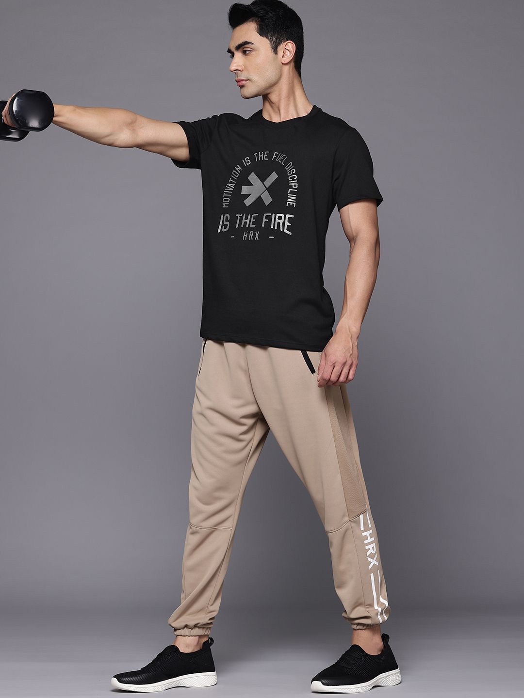 HRX by Hrithik Roshan Typography Printed Training T-shirt