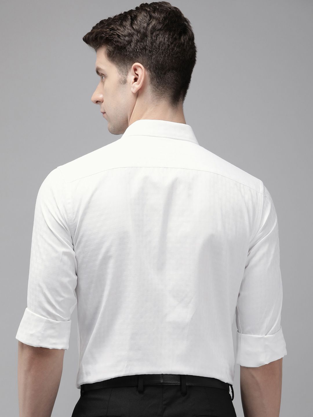 Park Avenue Textured Slim Fit Formal Shirt