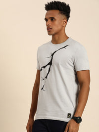 Being Human Abstract Printed Pure Cotton T-shirt
