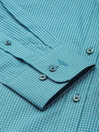Park Avenue  Slim Fit Micro Checks Pure Cotton Formal Shirt