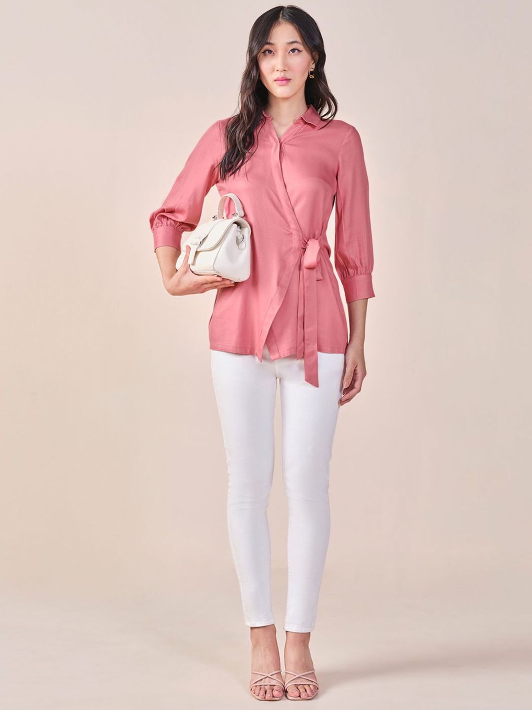 AND Solid Shirt Style Top