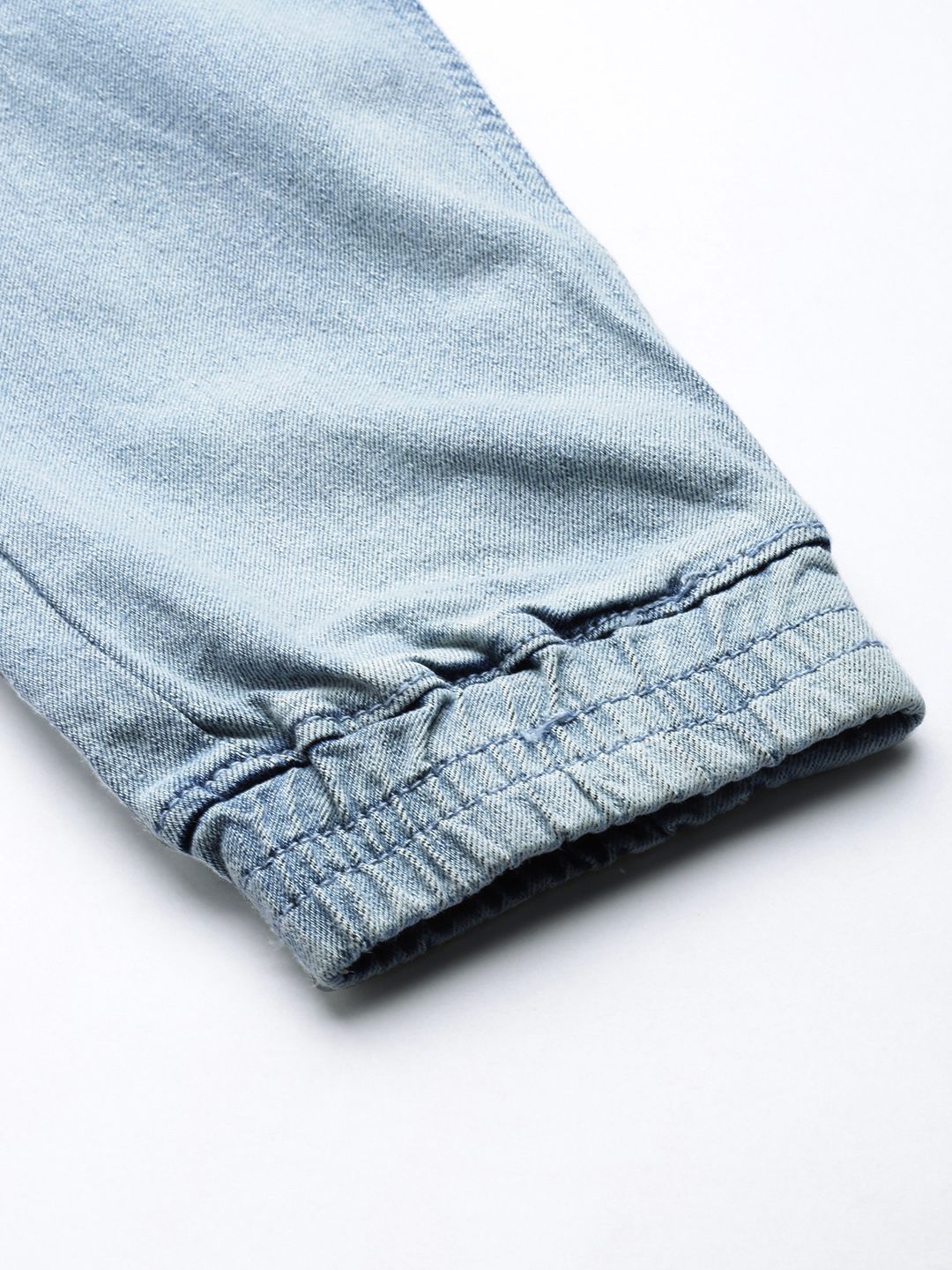 The Indian Garage Co Men Jogger Mid-Rise Heavy Fade Stretchable Jeans