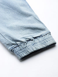 The Indian Garage Co Men Jogger Mid-Rise Heavy Fade Stretchable Jeans