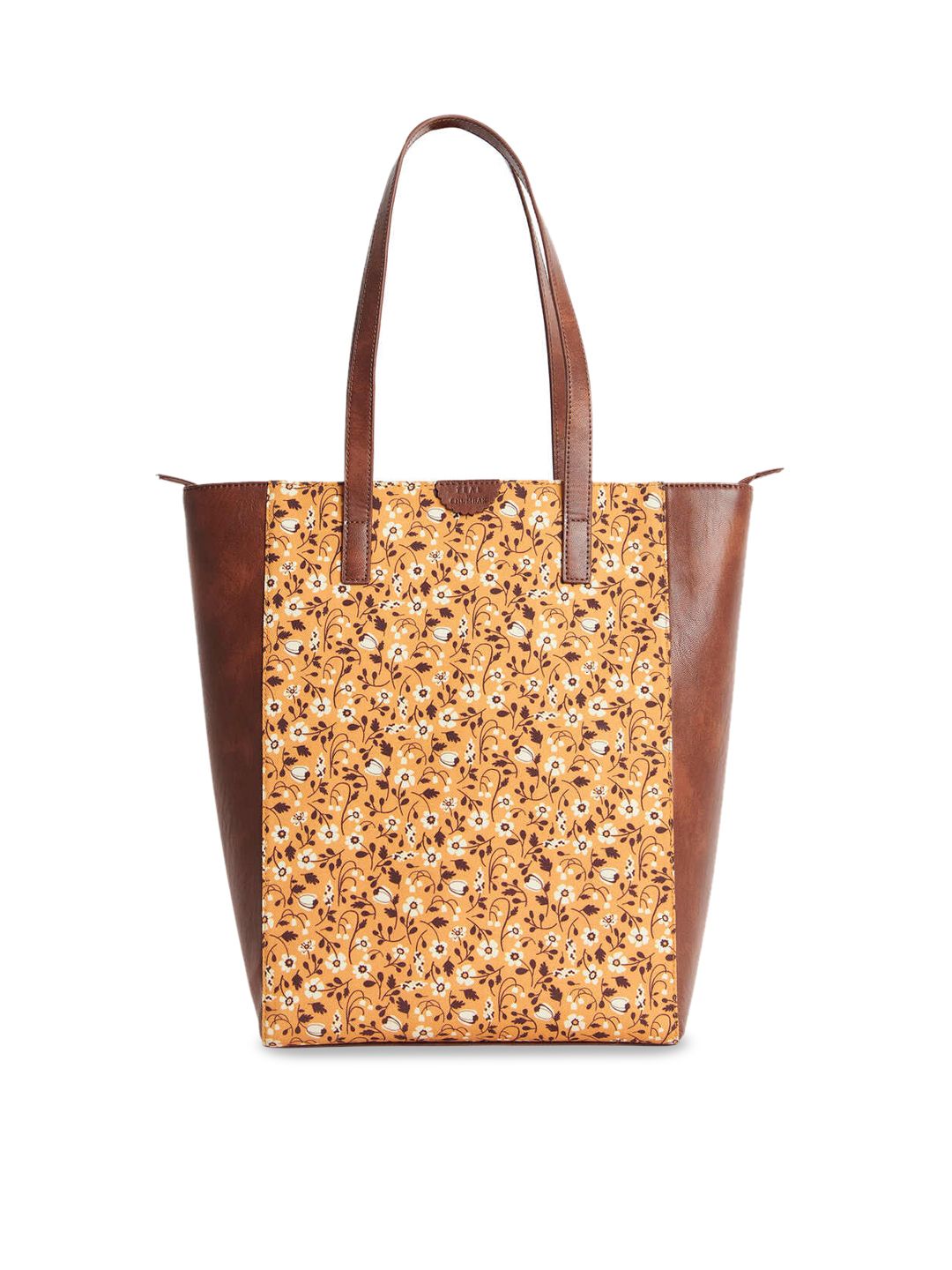 TEAL BY CHUMBAK Women Floral Printed Canvas Shopper Tote Bag