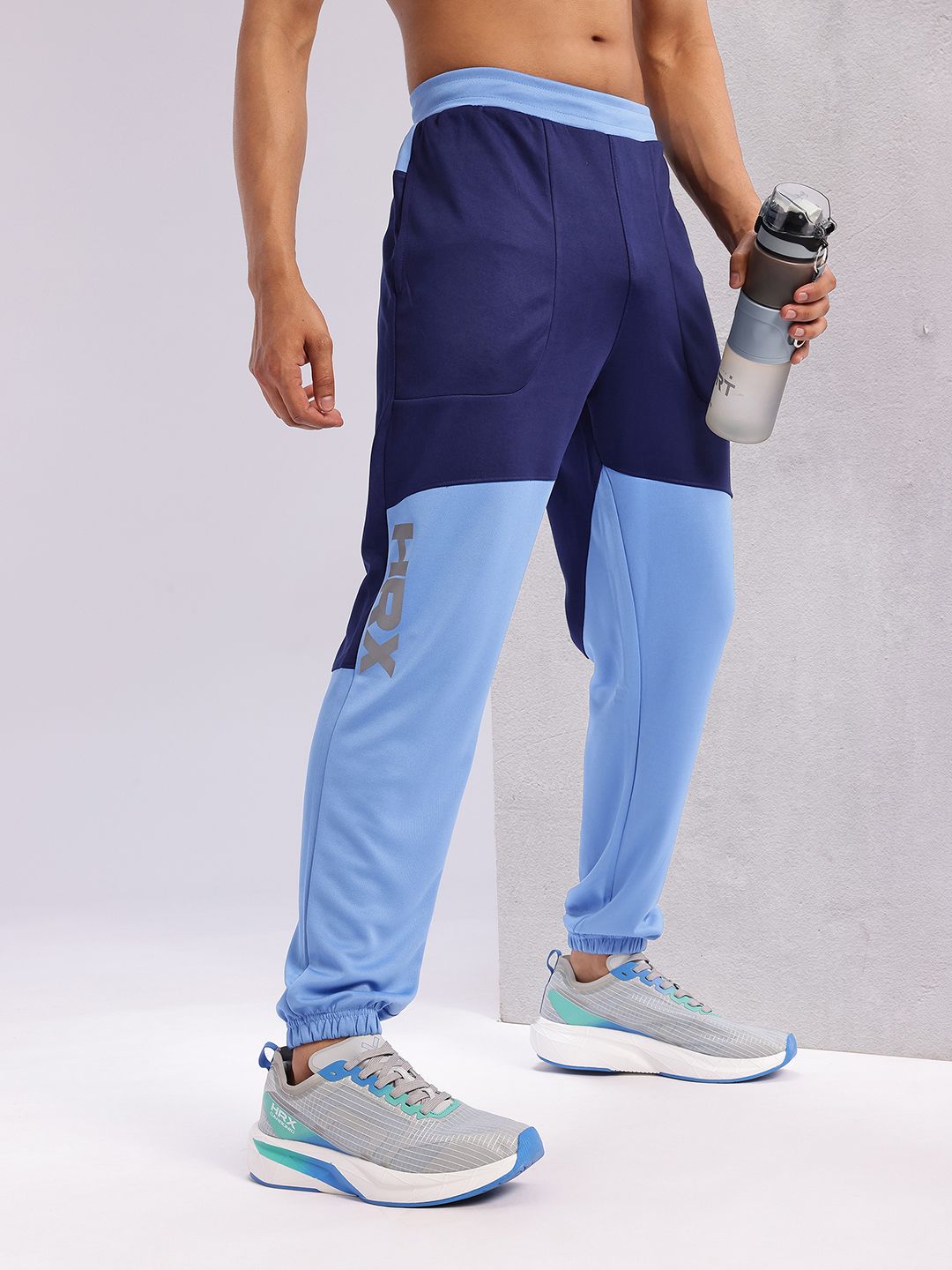 HRX by Hrithik Roshan Men Colourblocked Rapid-Dry Running Joggers