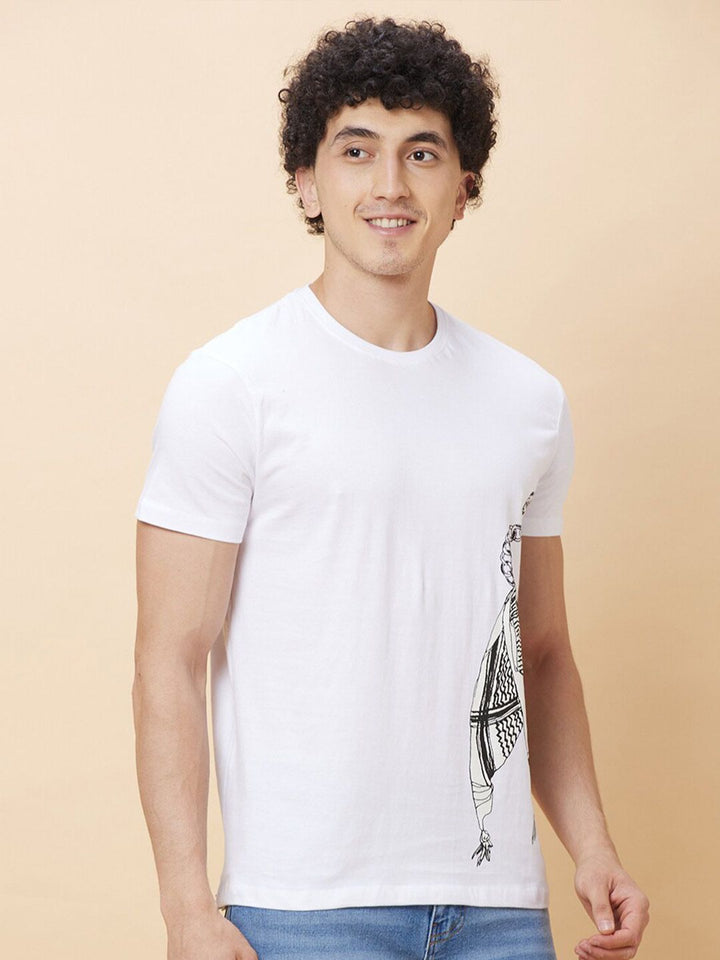 Being Human Graphic Printed Round Neck T-shirt