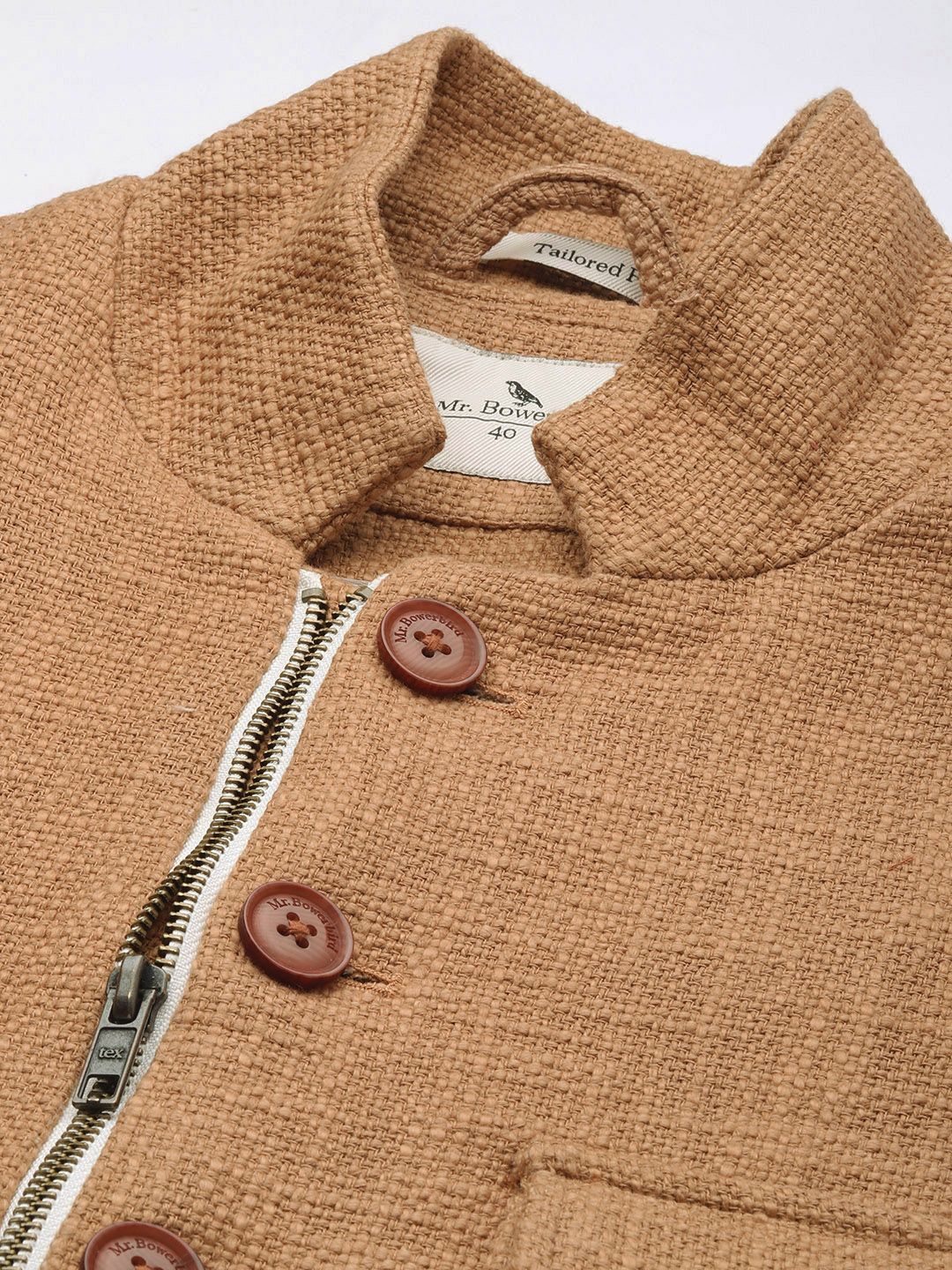 Mr Bowerbird Tweed Tailored Fit Blazer