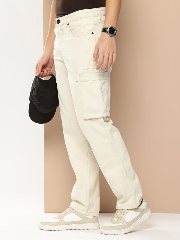 Bene Kleed Men Straight Fit Mid-Rise Pure Cotton Jeans