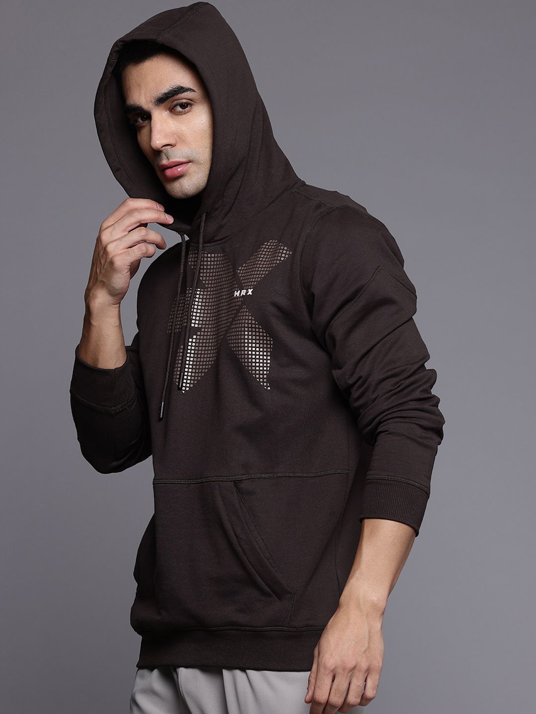 HRX by Hrithik Roshan Printed Hooded Sweatshirt