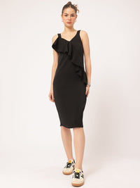 DressBerry Ruffles Day Shoulder Straps Sheath Dress