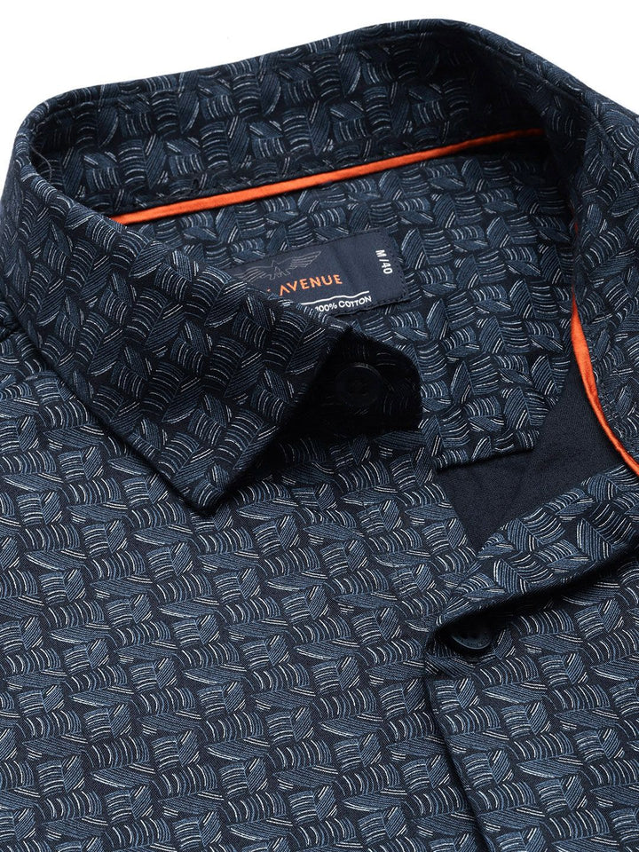 Park Avenue Pure Cotton Slim Fit Printed Casual Shirt