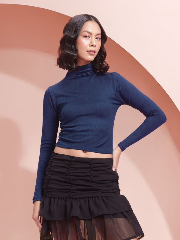 DressBerry High Neck Acrylic Top