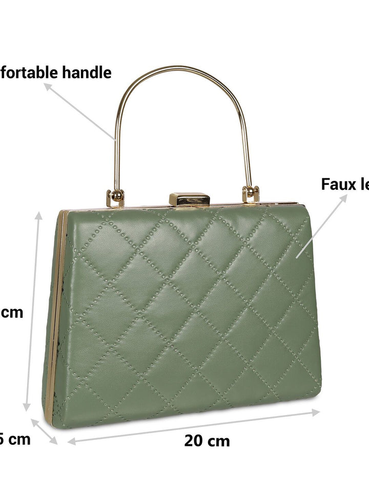 Metro Textured Box Clutch