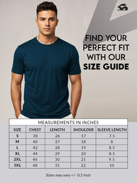 ADRO Geometric Printed Round Neck Skin-Friendly Regular Fit T-shirt