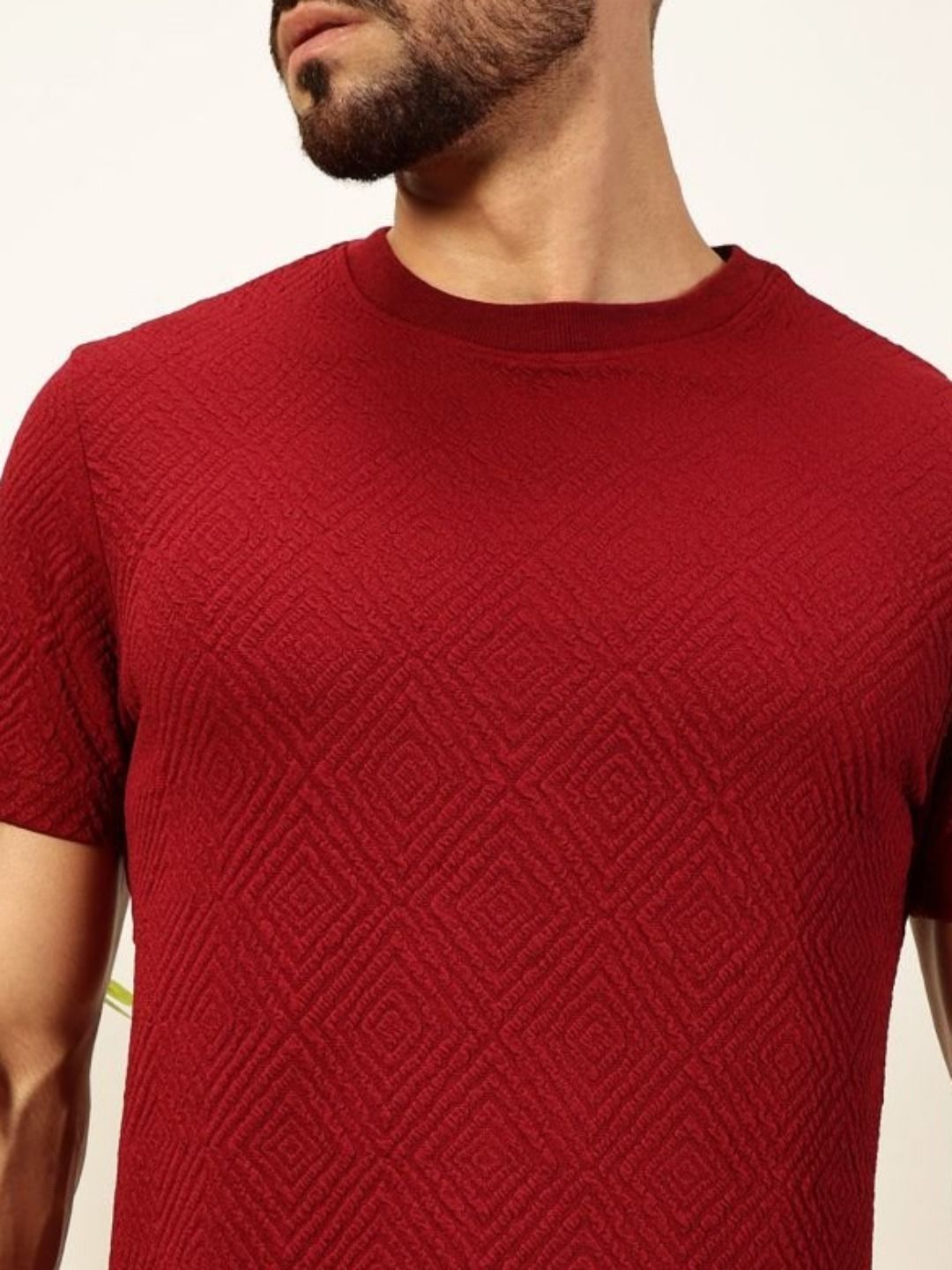 Thomas Scott Men Anti Odour Solid Round Neck T-Shirt