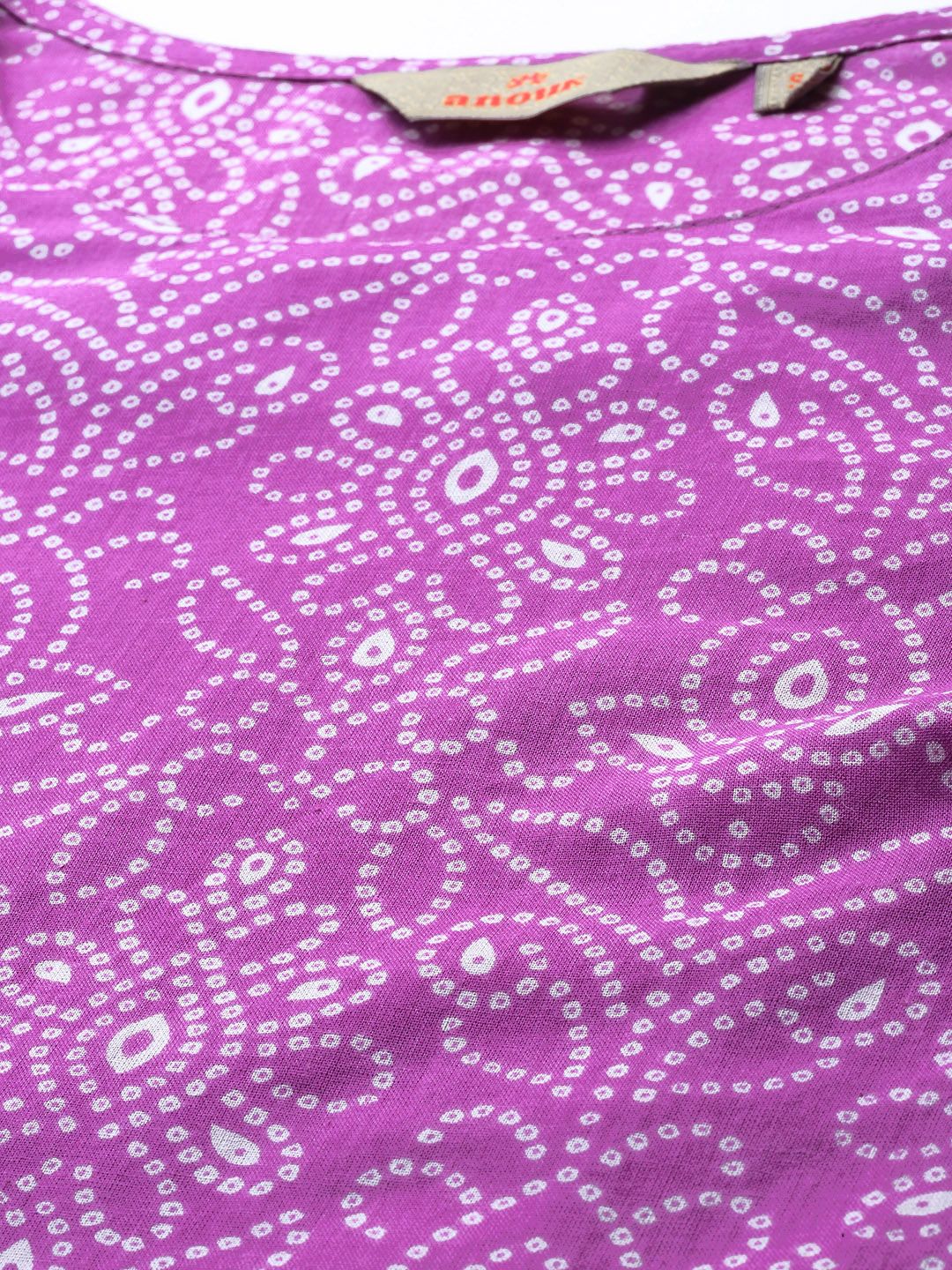 Anouk Ethnic Motifs Printed Pure Cotton Straight Kurta