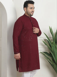 SOJANYA PLUS Sequinned Pure Cotton Kurta