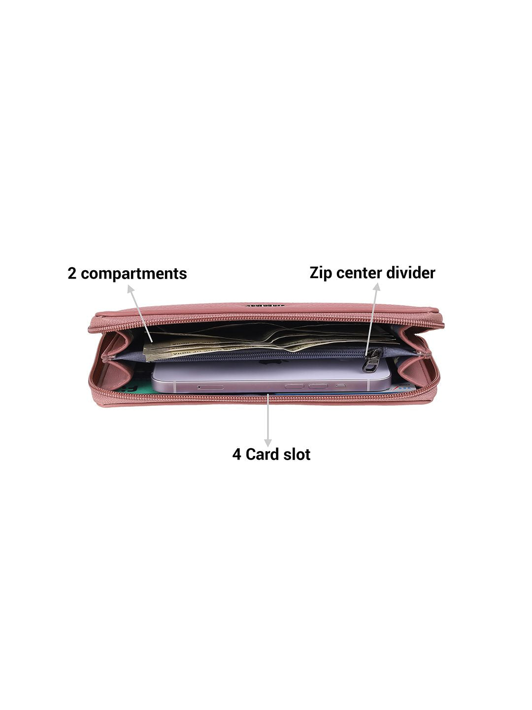 Mochi Women Zip Around Wallet