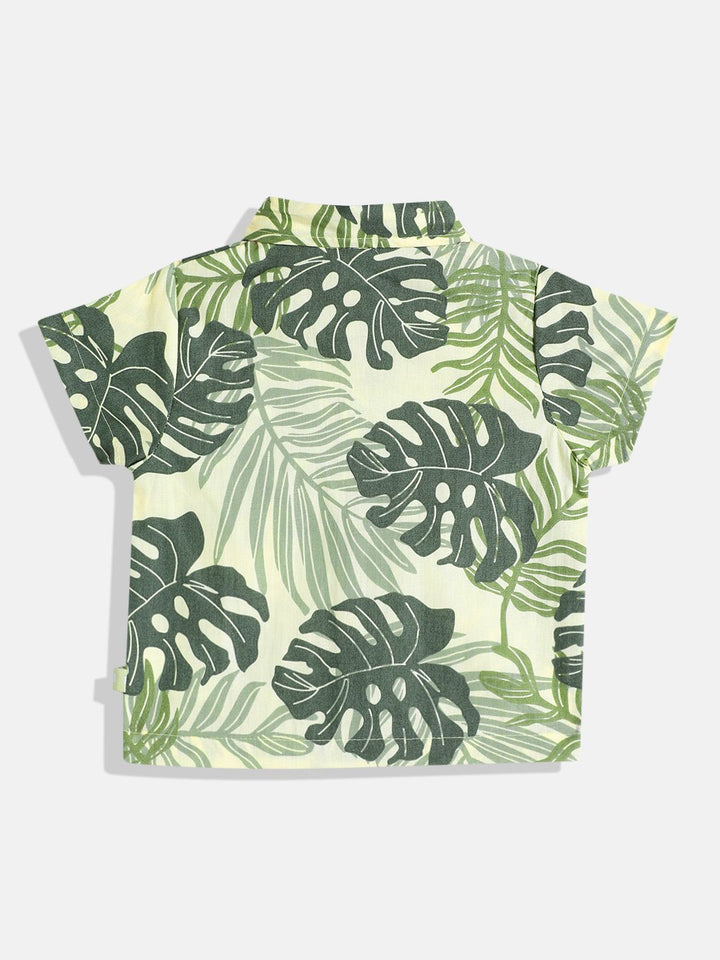 Moms Love Infant Boys Tropical Printed Pure Cotton Clothing Set