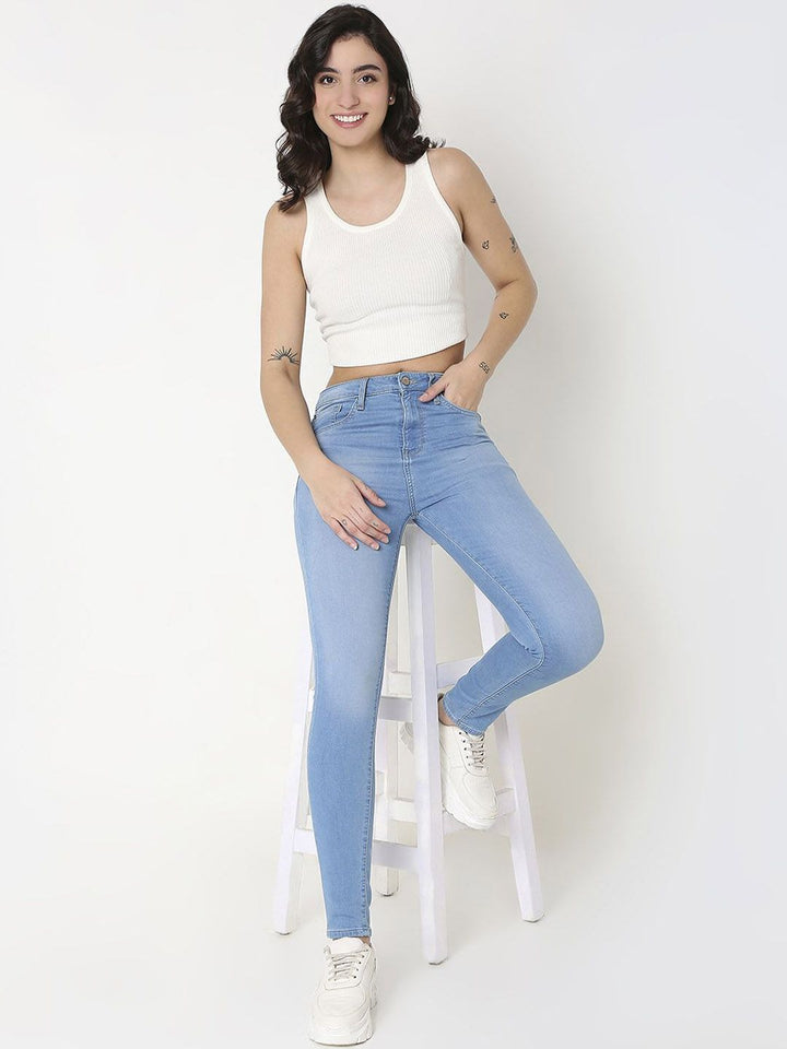 SPYKAR Women Slim Fit High-Rise Stretchable Jeans