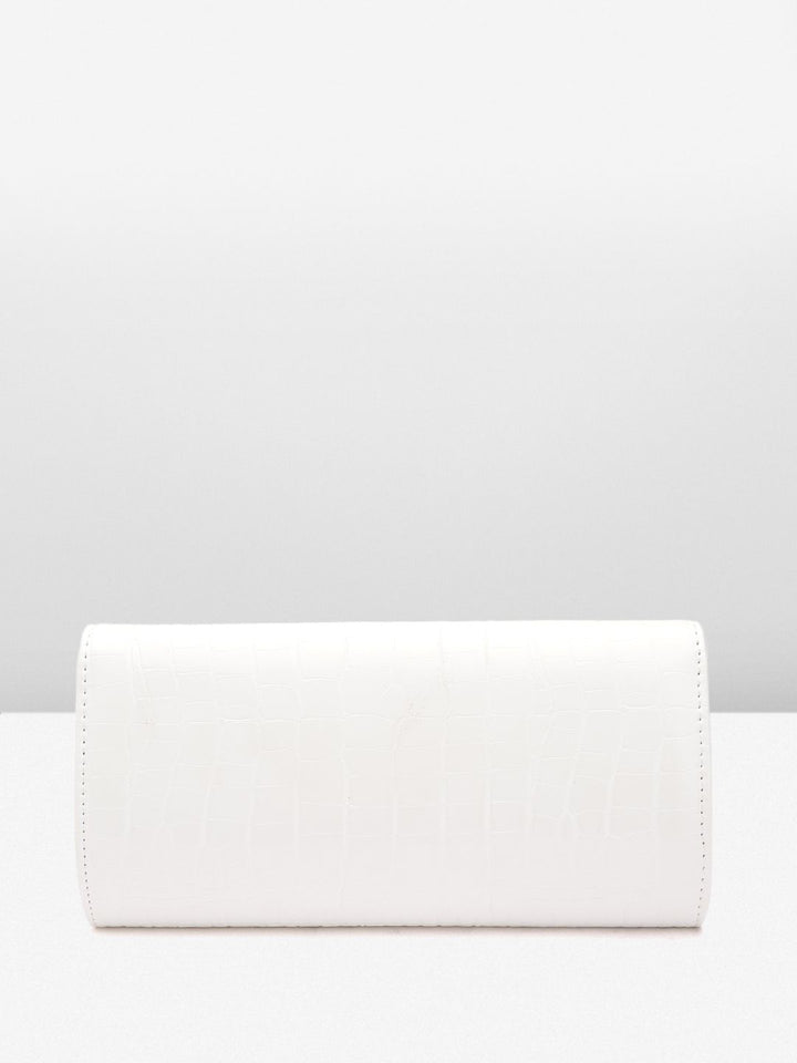 Lino Perros Croc Textured Structured Sling Bag