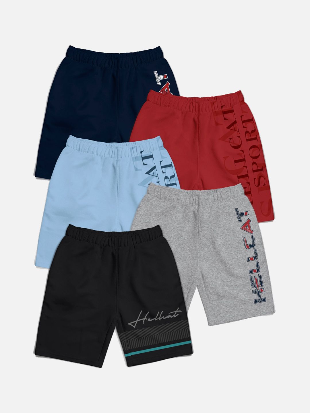 HELLCAT Boys Navy Blue Shorts
