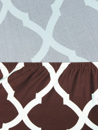 Story@home Maroon Printed Chair Cover