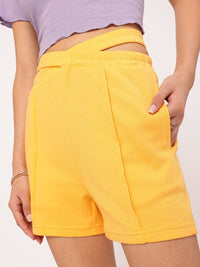 DressBerry Women Cutie Couture Criss-Cross Waistband Shorts