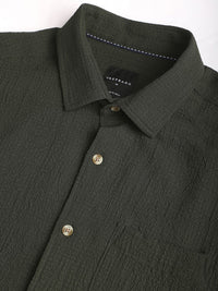 VASTRADO Men Classic Slim Fit Opaque Casual Shirt