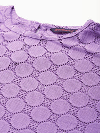 DressBerry Self Design Sheer Top