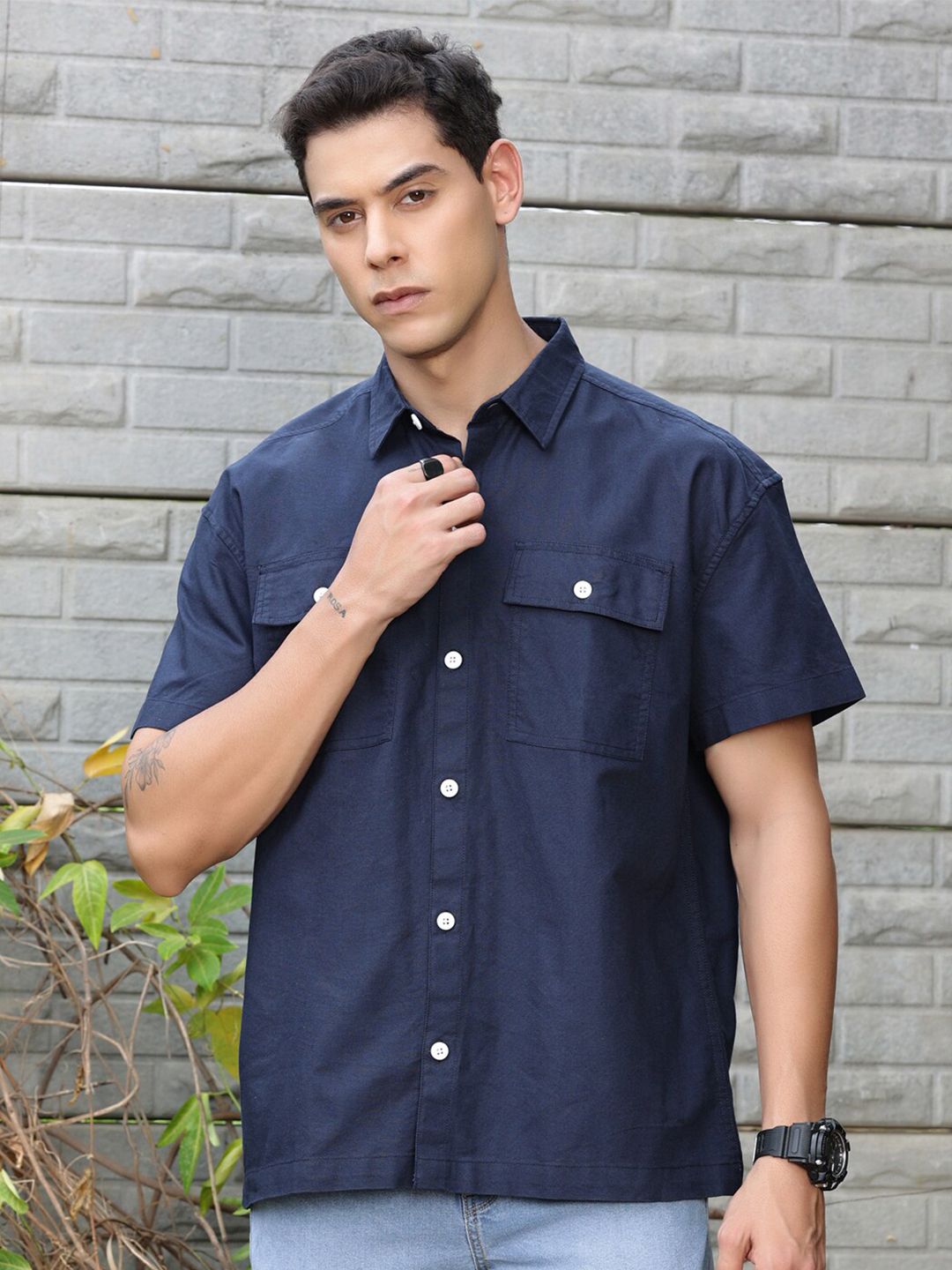 Thomas Scott Smart Boxy Opaque Casual Shirt