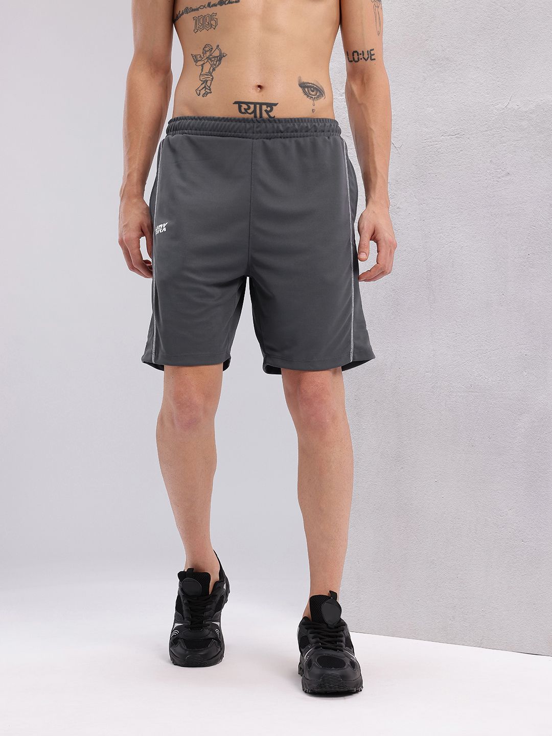 HRX by Hrithik Roshan Men Contrast Stitch Training Shorts