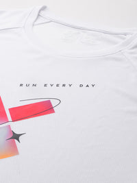 HRX by Hrithik Roshan Rapid-Dry Brand Logo Print Running T-shirt