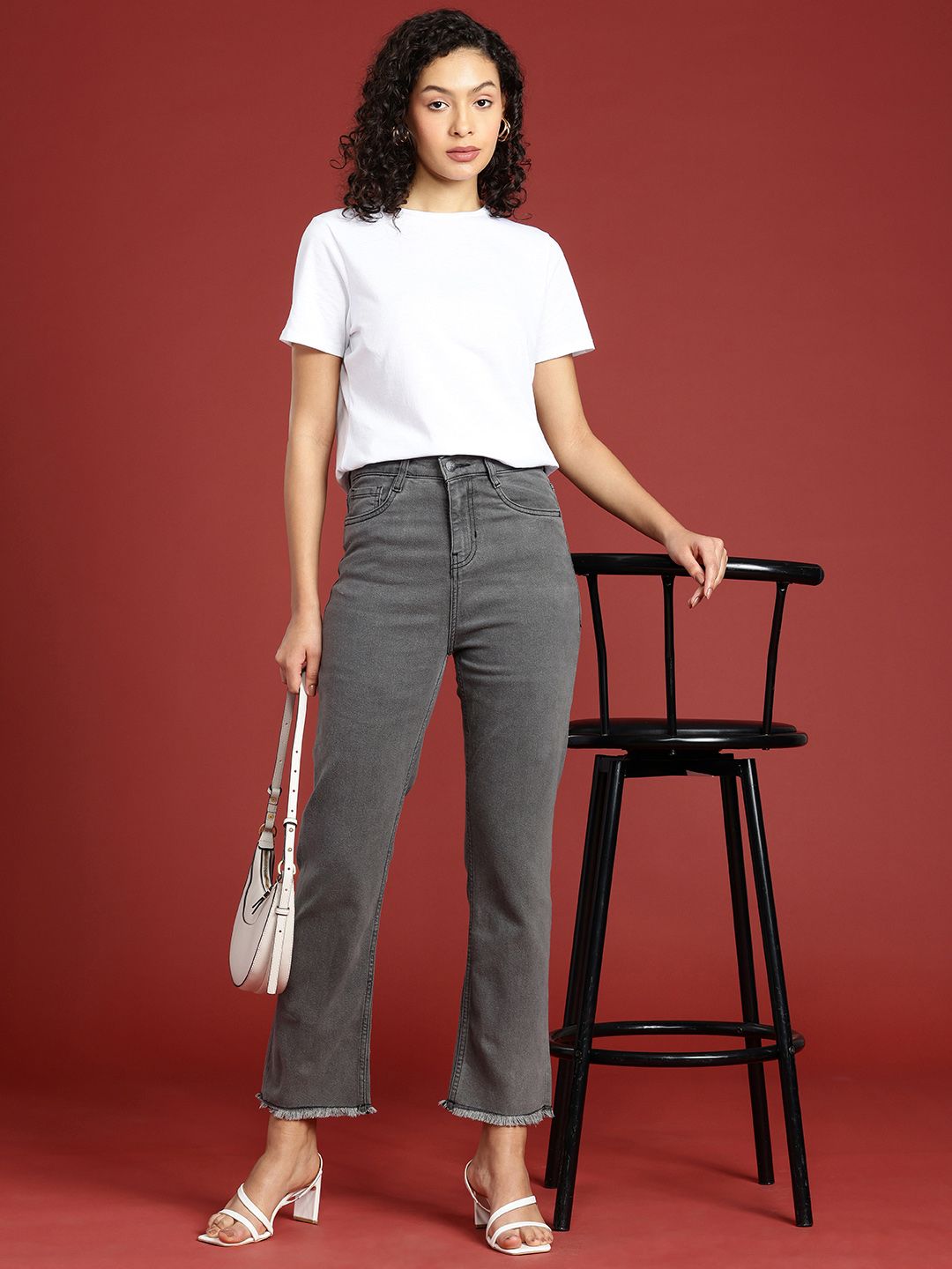 all about you Women Straight Fit High-Rise Stretchable Jeans