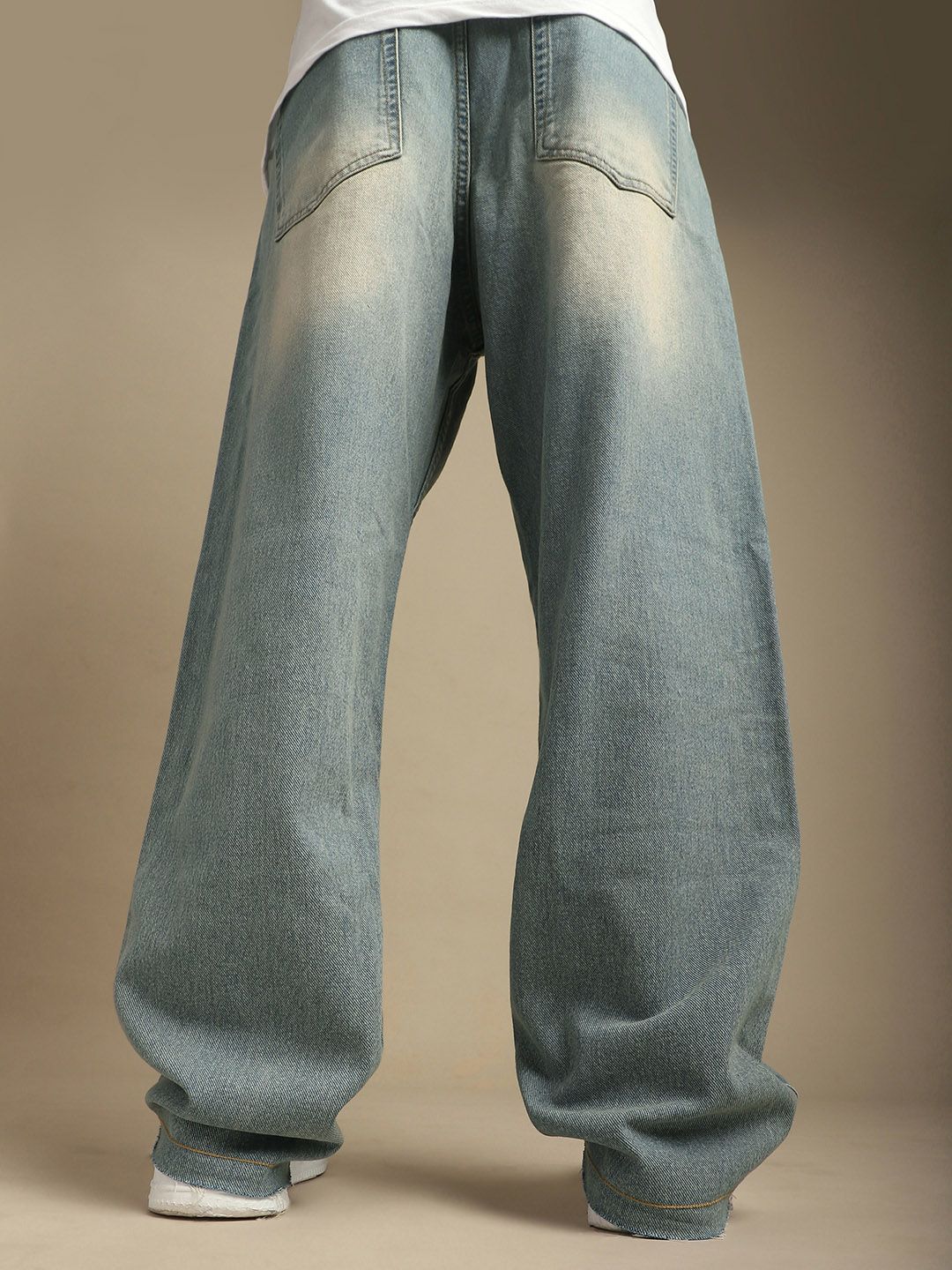DILLINGER Men Cotton Mid-Rise Loose Relaxed Fit Jeans