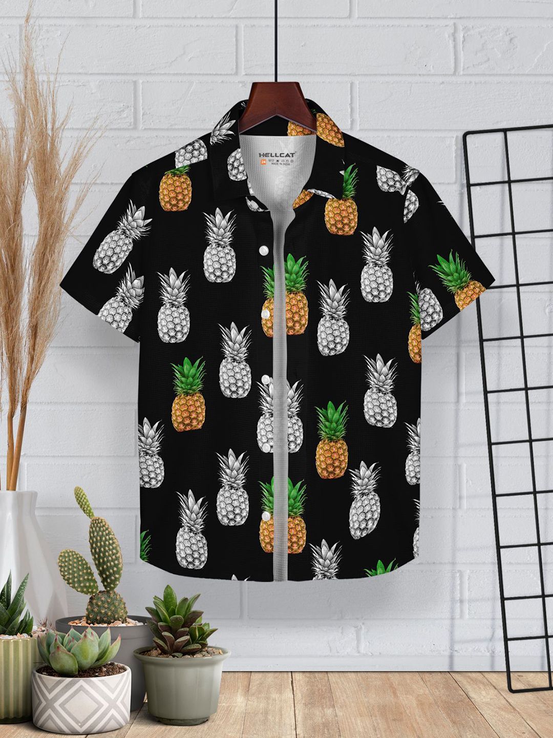 HELLCAT Boys Pack of 2 Cotton Conversational Opaque Printed Casual Shirt