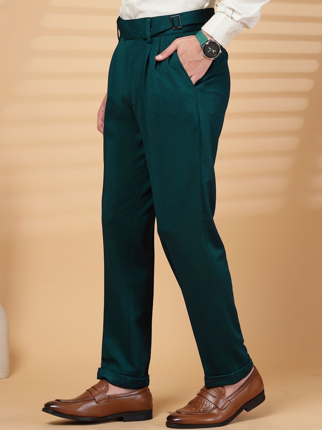 Seluar Formal Formal Lycra Hijau KLOTTHE Lelaki