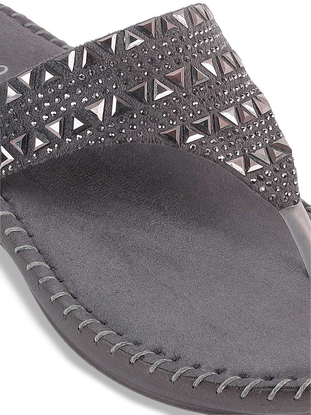 Metro Embellished Open Toe Comfort Heels