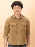 Being Human Men Slim Fit Micro Checks Opaque Striped Casual Shirt