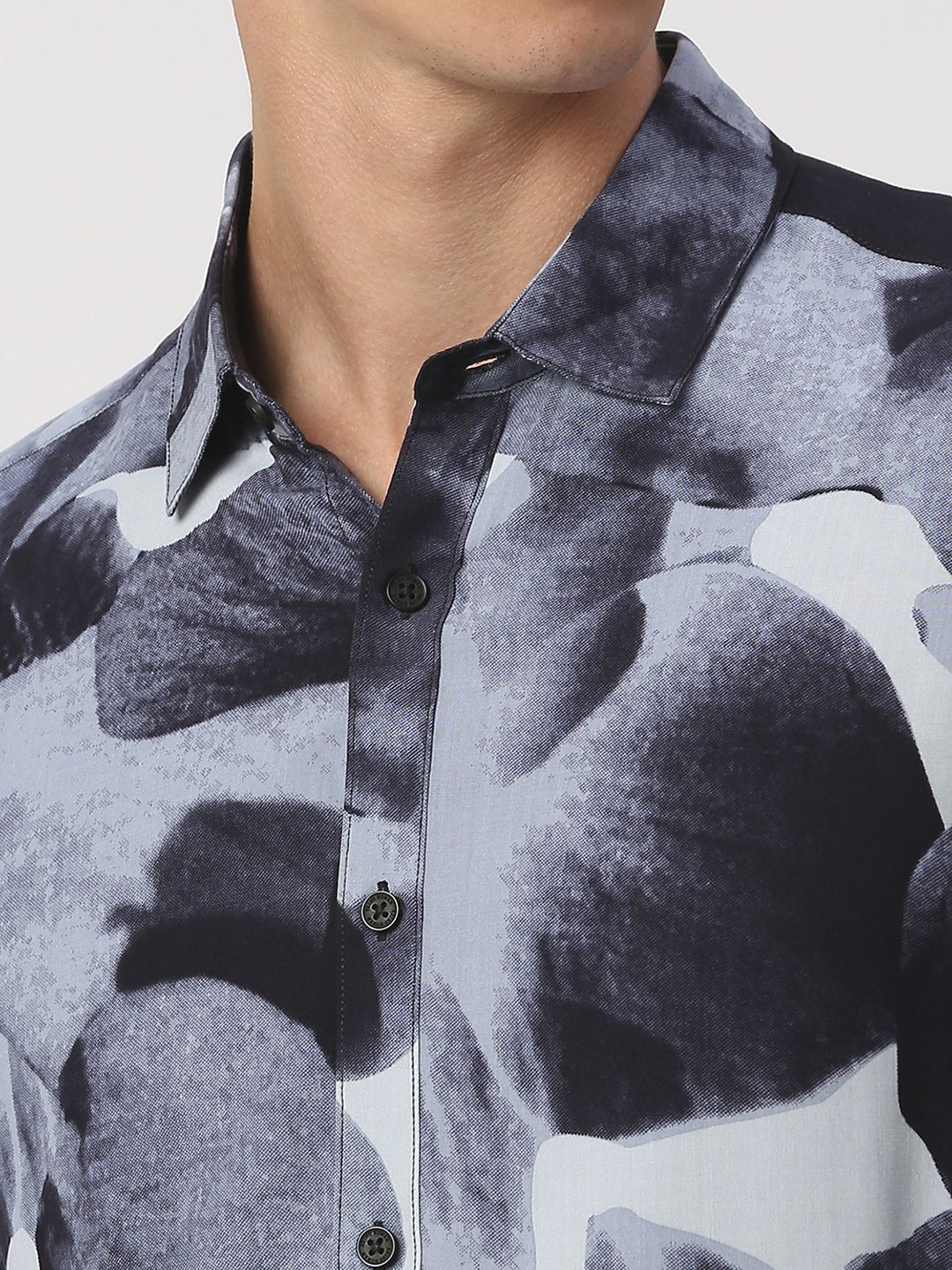 Being Human Abstract Printed Cotton Slim Fit Casual Shirt