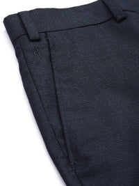 Raymond Men Textured Slim Fit Formal Trousers