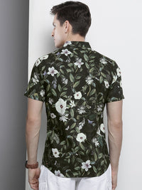 The Indian Garage Co Men Slim Fit Floral Printed Resortwear Shirt