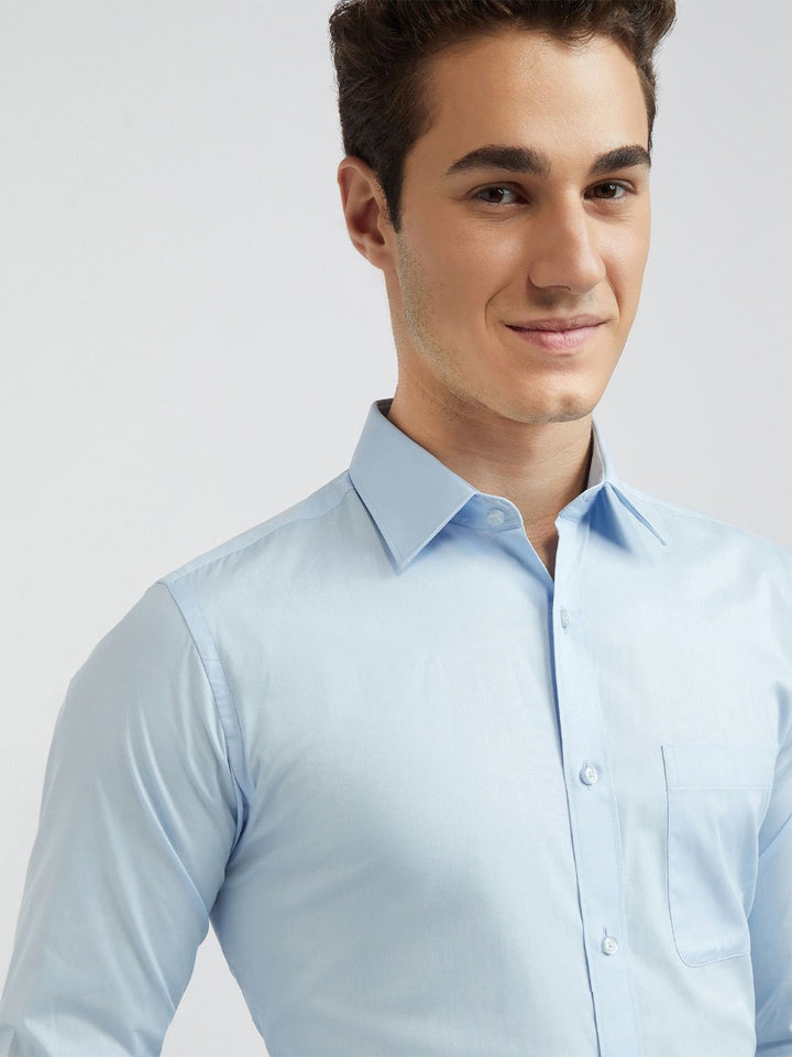 Raymond Solid Slim Fit Pure Cotton Formal Shirt