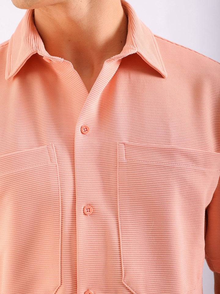 The Indian Garage Co Men Spread Collar Boxy Casual Shirt