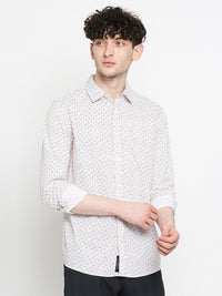 Being Human Slim Fit Micro Ditsy Printed Casual Shirt