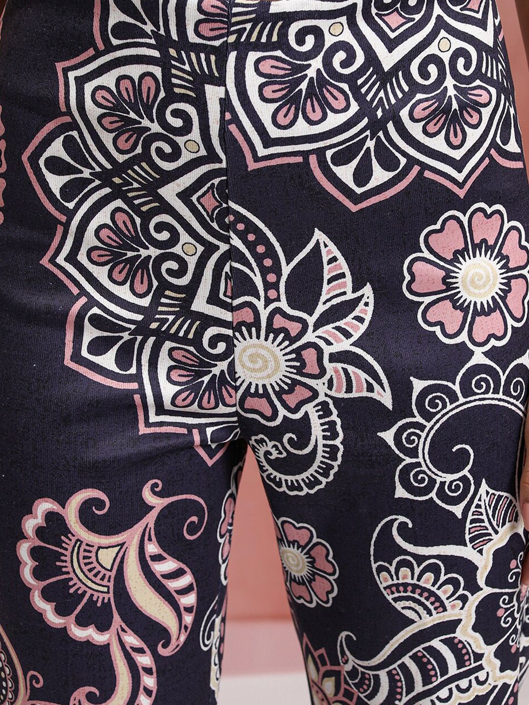Vishudh Women Ethnic Motifs Printed Tunic With Flared Pants Co-Ords